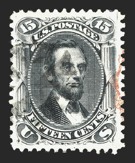 Prices of US Stamp Scott Catalog #77: 15c 1866 Lincoln. Spink Shreves Galleries, Mar 2013, Sale 142, Lot 173