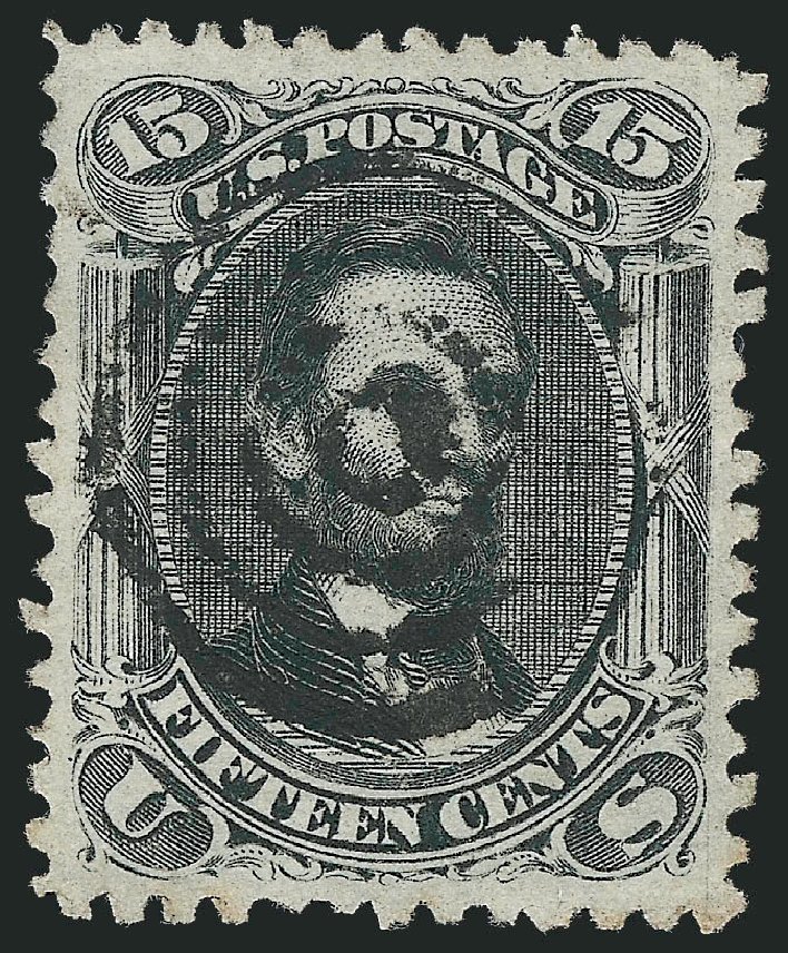 Values of US Stamps Scott Catalogue #77 - 1866 15c Lincoln. Robert Siegel Auction Galleries, Oct 2011, Sale 1014, Lot 1216