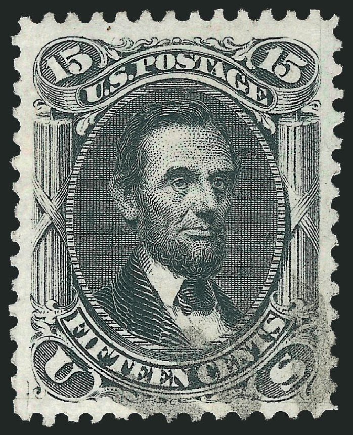Cost of US Stamps Scott Cat. 77 - 1866 15c Lincoln. Robert Siegel Auction Galleries, Mar 2012, Sale 1019, Lot 406