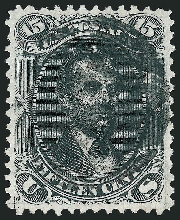 Costs of US Stamp Scott Catalog # 77: 1866 15c Lincoln. Robert Siegel Auction Galleries, Sep 2010, Sale 993, Lot 406