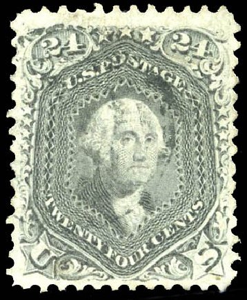 US Stamp Values Scott #78: 24c 1862 Washington. Matthew Bennett International, Feb 2015, Sale 351, Lot 77