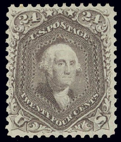 Prices of US Stamps Scott # 78 - 1862 24c Washington. Daniel Kelleher Auctions, Feb 2013, Sale 634, Lot 67