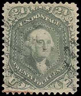 Values of US Stamp Scott #78 - 24c 1862 Washington. Regency-Superior, Jan 2015, Sale 109, Lot 677