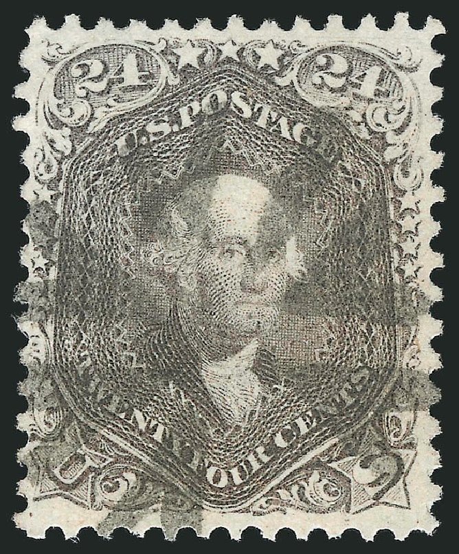US Stamps Value Scott Cat. #78: 24c 1862 Washington. Robert Siegel Auction Galleries, Sep 2014, Sale 1078, Lot 187