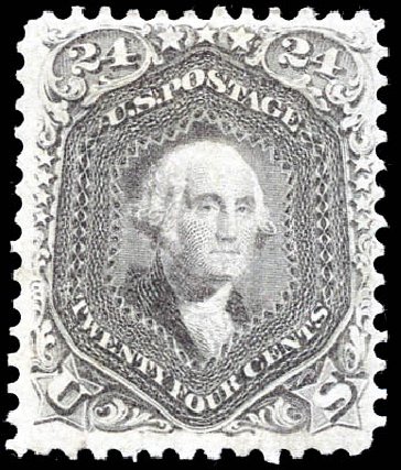 US Stamp Price Scott Catalog # 78: 1862 24c Washington. Matthew Bennett International, Sep 2011, Sale 338, Lot 1758
