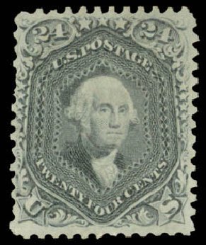 Values of US Stamp Scott Catalog # 78: 1862 24c Washington. Daniel Kelleher Auctions, Apr 2013, Sale 636, Lot 108