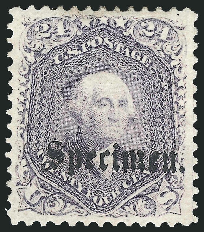US Stamp Prices Scott Cat. # 78 - 1862 24c Washington. Robert Siegel Auction Galleries, Jun 2012, Sale 1026, Lot 1098