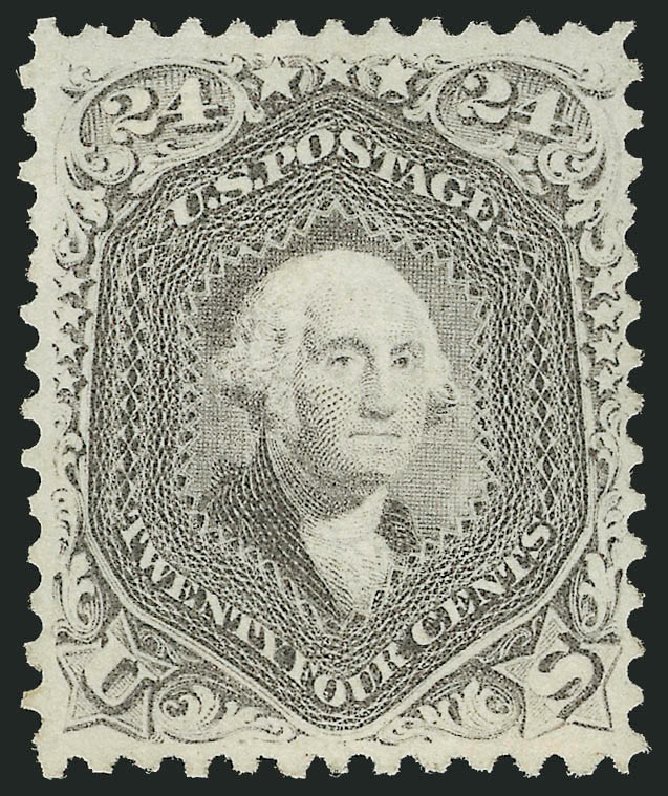 US Stamp Price Scott Catalogue # 78: 1862 24c Washington. Robert Siegel Auction Galleries, Oct 2008, Sale 963, Lot 548