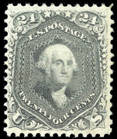 Cost of US Stamp Scott Cat. 78: 1862 24c Washington. Matthew Bennett International, Mar 2012, Sale 344, Lot 4279