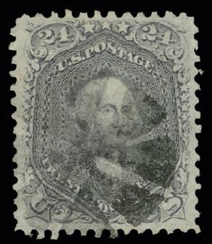 US Stamp Value Scott Catalog 78 - 24c 1862 Washington. H.R. Harmer, May 2014, Sale 3005, Lot 1099