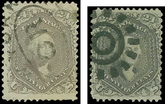US Stamps Values Scott Catalogue #78: 24c 1862 Washington. H.R. Harmer, Jun 2015, Sale 3007, Lot 3149