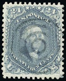 Cost of US Stamp Scott Catalogue # 78: 24c 1862 Washington. Schuyler J. Rumsey Philatelic Auctions, Apr 2015, Sale 60, Lot 2049