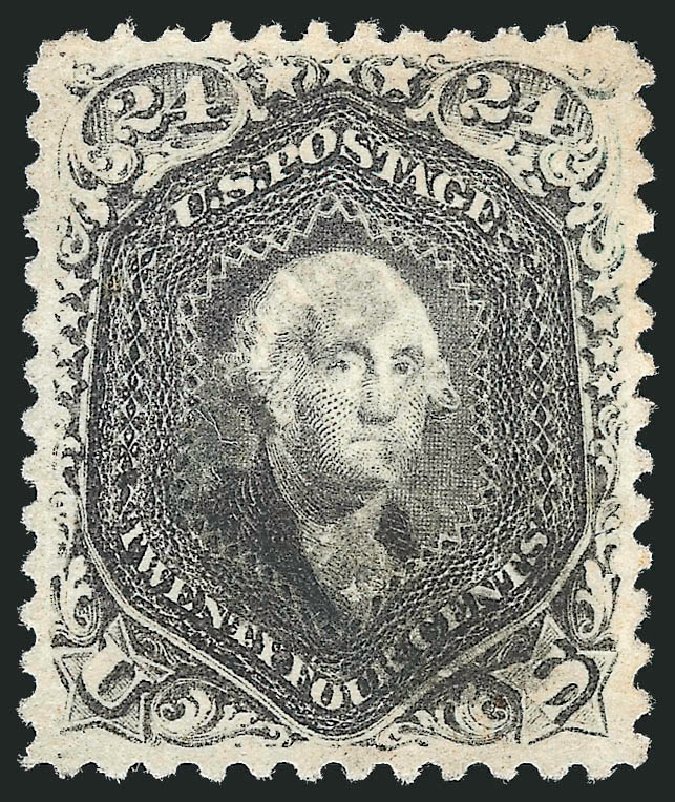 US Stamps Price Scott Catalog 78: 1862 24c Washington. Robert Siegel Auction Galleries, Oct 2011, Sale 1014, Lot 1219