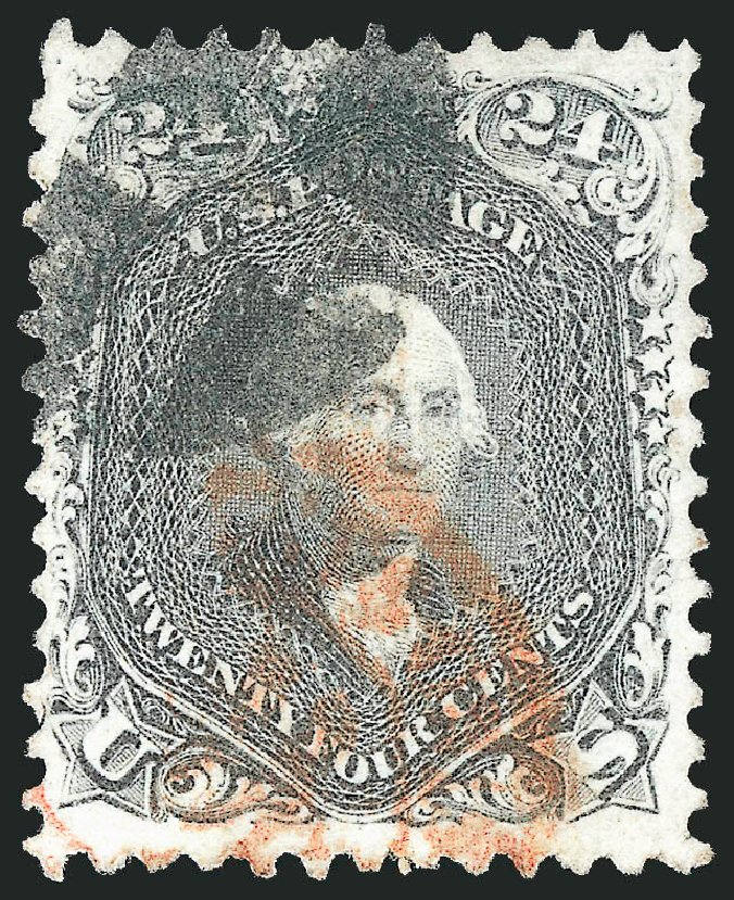 Value of US Stamp Scott Catalogue #78: 24c 1862 Washington. Robert Siegel Auction Galleries, Apr 2014, Sale 1068, Lot 109