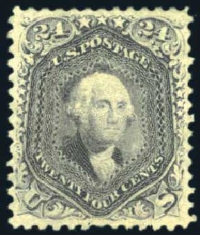 Costs of US Stamp Scott Cat. 78 - 1862 24c Washington. Harmer-Schau Auction Galleries, Aug 2011, Sale 90, Lot 1210