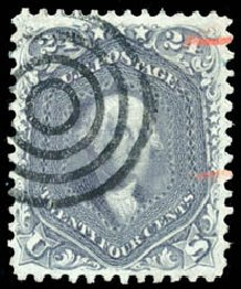 US Stamps Value Scott #78: 1862 24c Washington. Schuyler J. Rumsey Philatelic Auctions, Apr 2015, Sale 60, Lot 2050