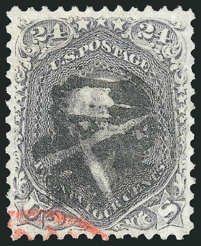 US Stamps Values Scott Catalog # 78: 24c 1862 Washington. Robert Siegel Auction Galleries, Oct 2011, Sale 1014, Lot 1220
