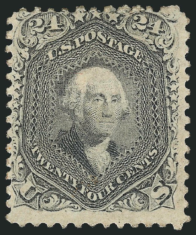US Stamps Prices Scott Catalog 78: 1862 24c Washington. Robert Siegel Auction Galleries, Sep 2008, Sale 962, Lot 2340