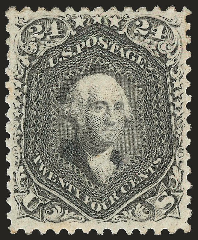 Prices of US Stamp Scott Catalog 78: 24c 1862 Washington. Robert Siegel Auction Galleries, Jan 2009, Sale 968, Lot 100