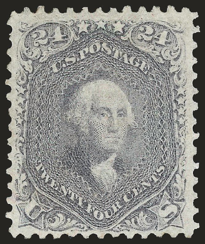 US Stamps Values Scott Cat. #78: 24c 1862 Washington. Robert Siegel Auction Galleries, Apr 2009, Sale 972, Lot 3080