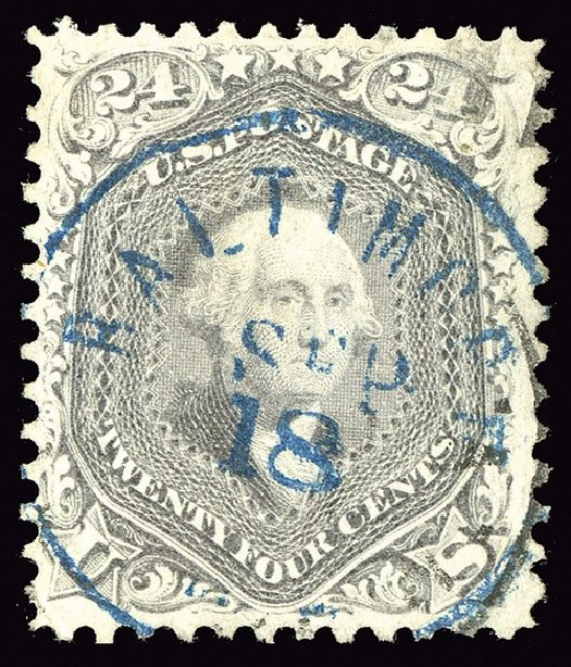 Price of US Stamps Scott Catalogue # 78: 24c 1862 Washington. Spink Shreves Galleries, May 2014, Sale 148, Lot 100