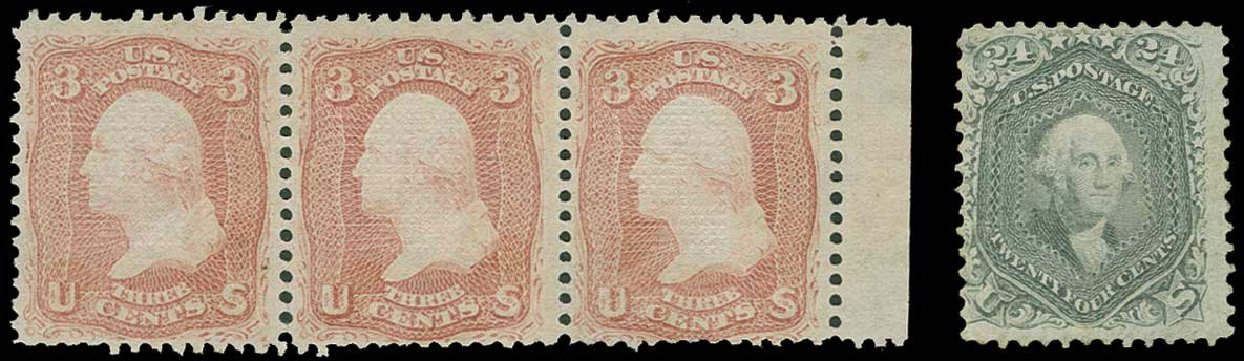US Stamps Price Scott Catalogue #78 - 24c 1862 Washington. H.R. Harmer, Jun 2015, Sale 3007, Lot 3151
