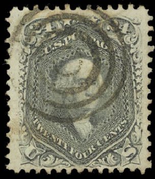 Costs of US Stamp Scott 78 - 24c 1862 Washington. Daniel Kelleher Auctions, Jan 2012, Sale 628, Lot 261