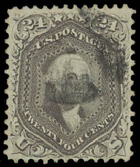Price of US Stamps Scott Catalogue 78 - 24c 1862 Washington. Daniel Kelleher Auctions, Apr 2012, Sale 629, Lot 191