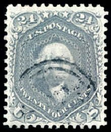 US Stamp Value Scott 78 - 1862 24c Washington. Schuyler J. Rumsey Philatelic Auctions, Apr 2015, Sale 60, Lot 2051