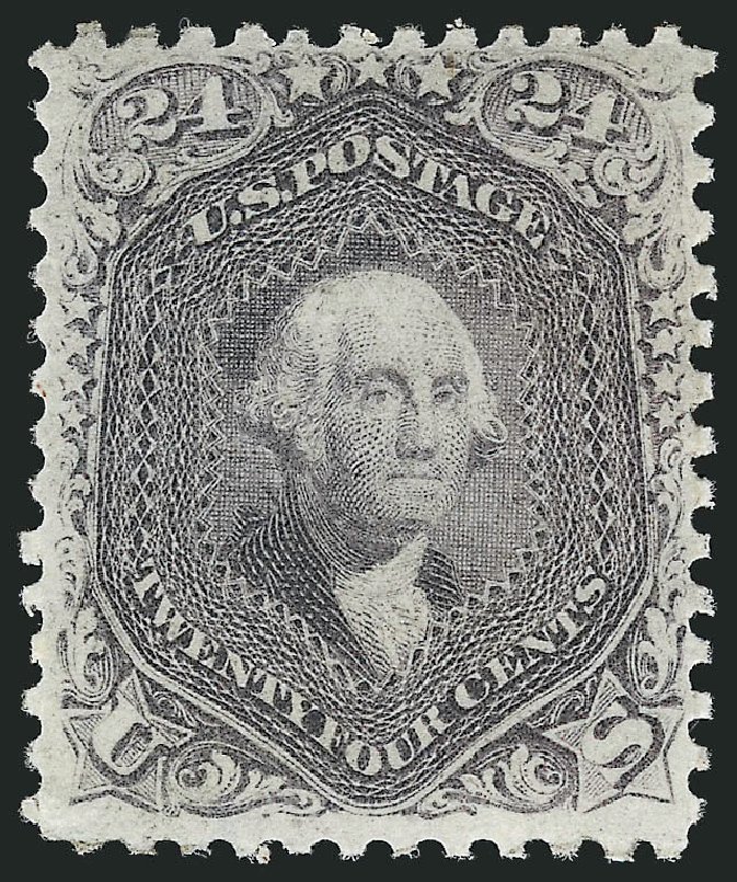 Costs of US Stamps Scott Catalogue # 78 - 24c 1862 Washington. Robert Siegel Auction Galleries, Apr 2015, Sale 1096, Lot 151