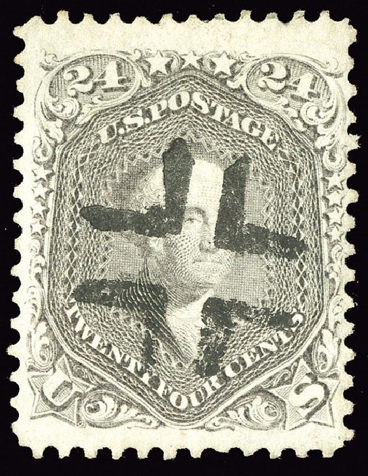 Values of US Stamp Scott # 78: 1862 24c Washington. Spink Shreves Galleries, May 2014, Sale 148, Lot 101