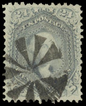 Value of US Stamps Scott Cat. #78: 1862 24c Washington. Daniel Kelleher Auctions, May 2014, Sale 652, Lot 184