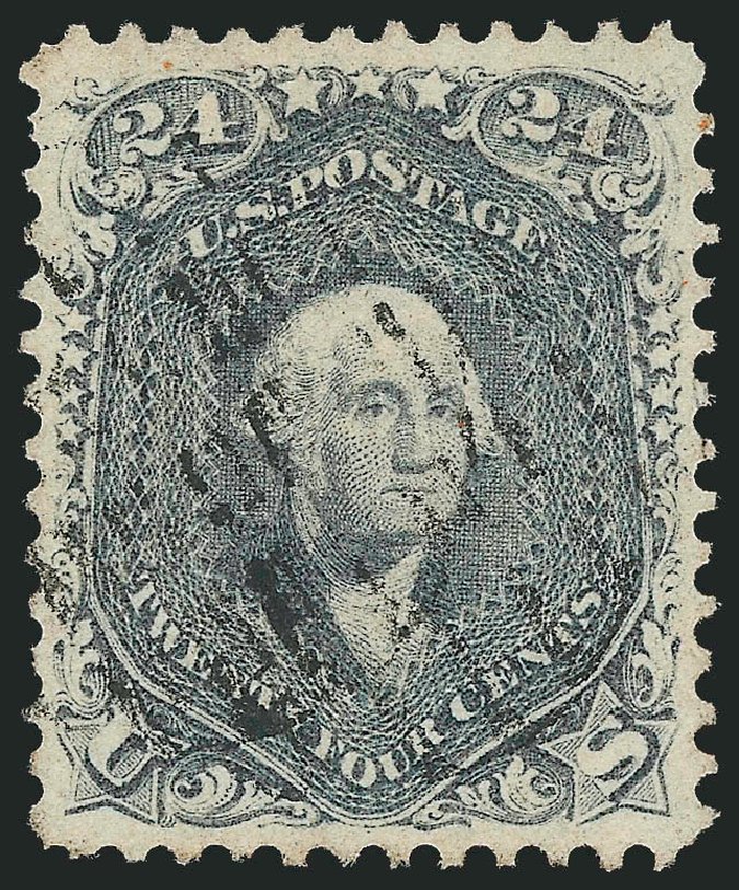 Values of US Stamp Scott Cat. #78 - 24c 1862 Washington. Robert Siegel Auction Galleries, Oct 2012, Sale 1032, Lot 3144