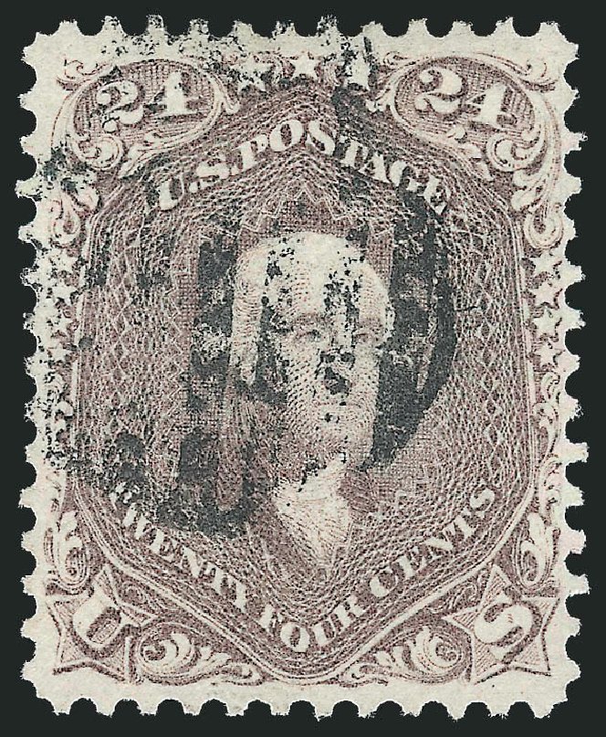 Cost of US Stamps Scott Catalog #78: 24c 1862 Washington. Robert Siegel Auction Galleries, Sep 2009, Sale 976, Lot 1374