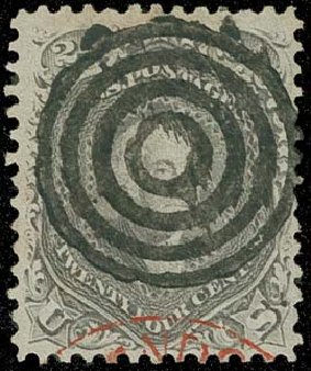 Cost of US Stamps Scott Catalogue 78: 24c 1862 Washington. H.R. Harmer, Oct 2014, Sale 3006, Lot 1115