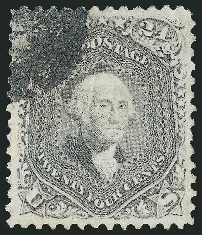 US Stamp Values Scott Cat. 78: 24c 1862 Washington. Robert Siegel Auction Galleries, Dec 2013, Sale 1062, Lot 255