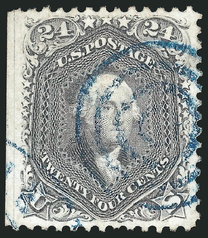 US Stamps Values Scott Catalogue #78: 24c 1862 Washington. Robert Siegel Auction Galleries, Mar 2014, Sale 1067, Lot 1065