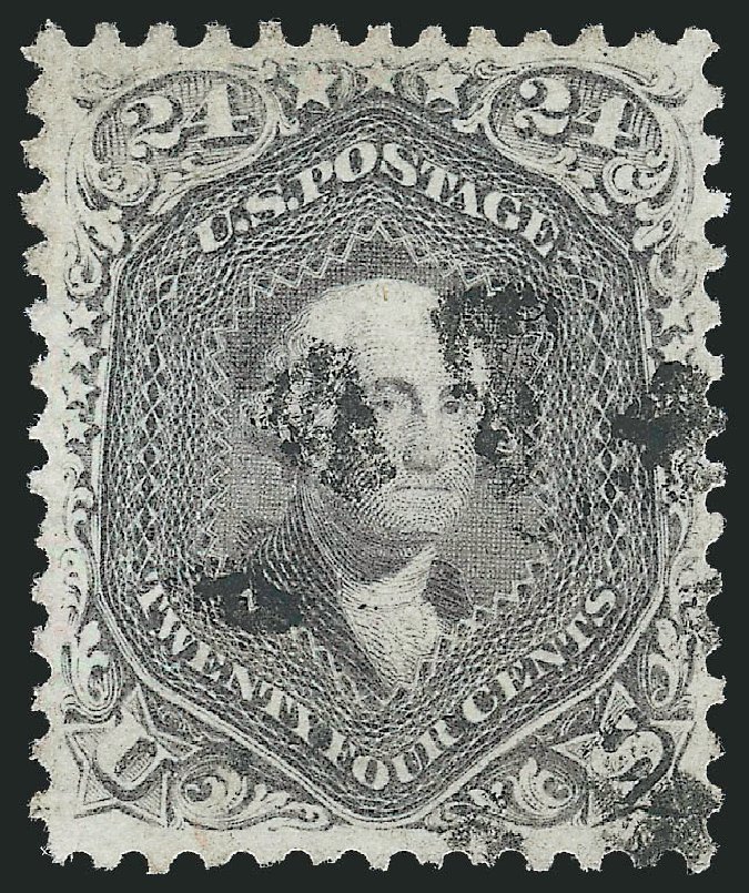 US Stamps Prices Scott Cat. 78: 1862 24c Washington. Robert Siegel Auction Galleries, Sep 2009, Sale 976, Lot 1375