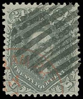 Prices of US Stamp Scott Catalog # 78 - 24c 1862 Washington. H.R. Harmer, Jun 2013, Sale 3003, Lot 1082