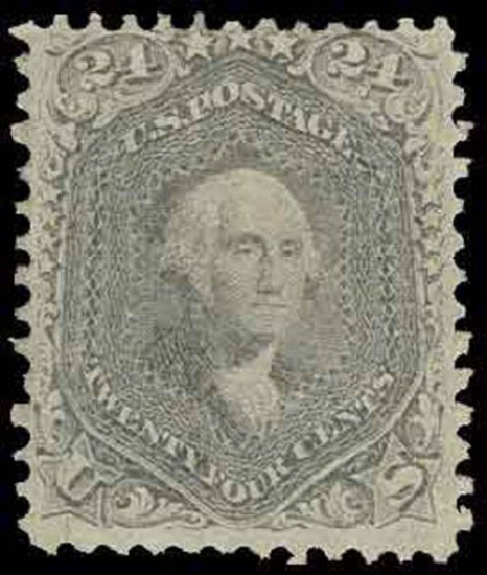 Value of US Stamp Scott Catalog # 78 - 1862 24c Washington. H.R. Harmer, Nov 2013, Sale 3004, Lot 1072