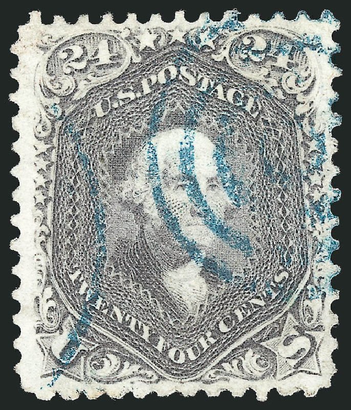 US Stamp Prices Scott Catalog #78: 24c 1862 Washington. Robert Siegel Auction Galleries, Mar 2014, Sale 1067, Lot 1062