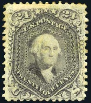 Value of US Stamp Scott Cat. #78: 1862 24c Washington. Harmer-Schau Auction Galleries, May 2014, Sale 101, Lot 123