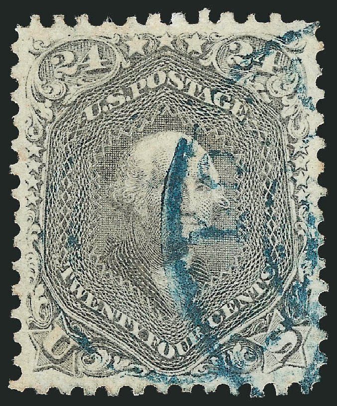 Value of US Stamps Scott Catalogue # 78: 1862 24c Washington. Robert Siegel Auction Galleries, Oct 2012, Sale 1032, Lot 3143
