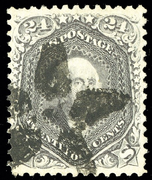 US Stamp Values Scott Cat. 78 - 1862 24c Washington. Spink Shreves Galleries, May 2014, Sale 148, Lot 103