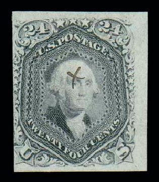 Value of US Stamp Scott Catalog #78: 1862 24c Washington. Matthew Bennett International, Dec 2007, Sale 325, Lot 1526