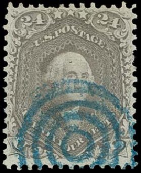 US Stamps Price Scott # 78 - 1862 24c Washington. H.R. Harmer, Oct 2014, Sale 3006, Lot 1116