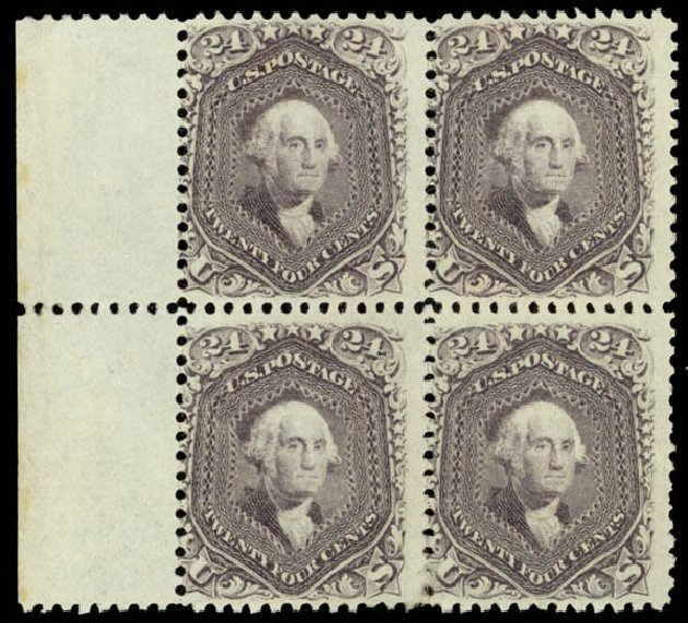 Prices of US Stamps Scott 78: 1862 24c Washington. Daniel Kelleher Auctions, Jan 2015, Sale 663, Lot 1306