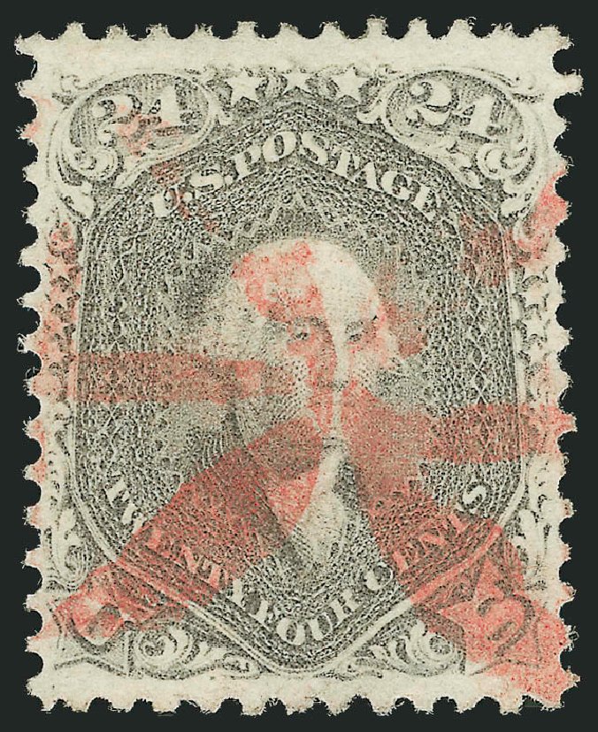 US Stamps Prices Scott Catalog #78 - 1862 24c Washington. Robert Siegel Auction Galleries, Dec 2013, Sale 1062, Lot 256