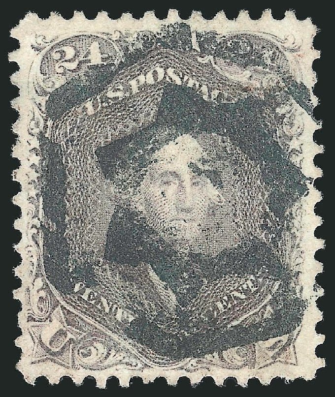 US Stamps Prices Scott Catalog # 78 - 24c 1862 Washington. Robert Siegel Auction Galleries, Sep 2014, Sale 1078, Lot 186