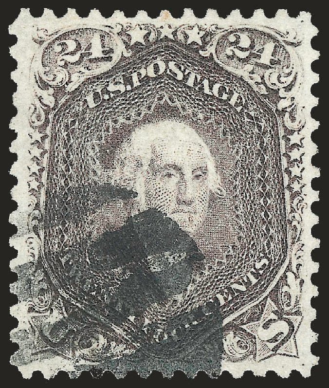 US Stamp Prices Scott Catalogue # 78: 1862 24c Washington. Robert Siegel Auction Galleries, Dec 2009, Sale 982, Lot 5226